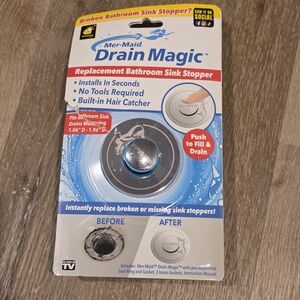 Drain Magic Replacement Bathroom Sink Stopper - Silver